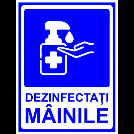 Indicator dezinfectati mainile